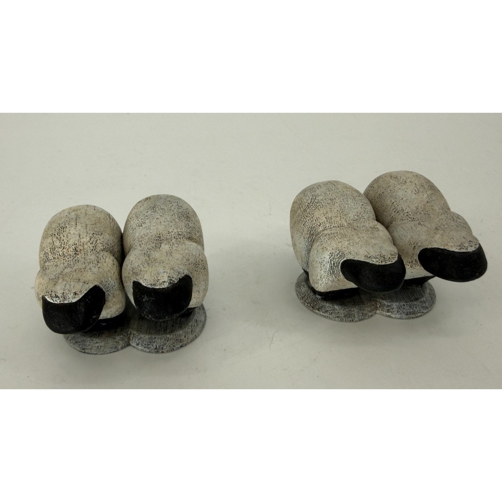 Demdaco Noahs Family Sheep Pair Figurine Resin Replacement Part 2004 Farm Animal